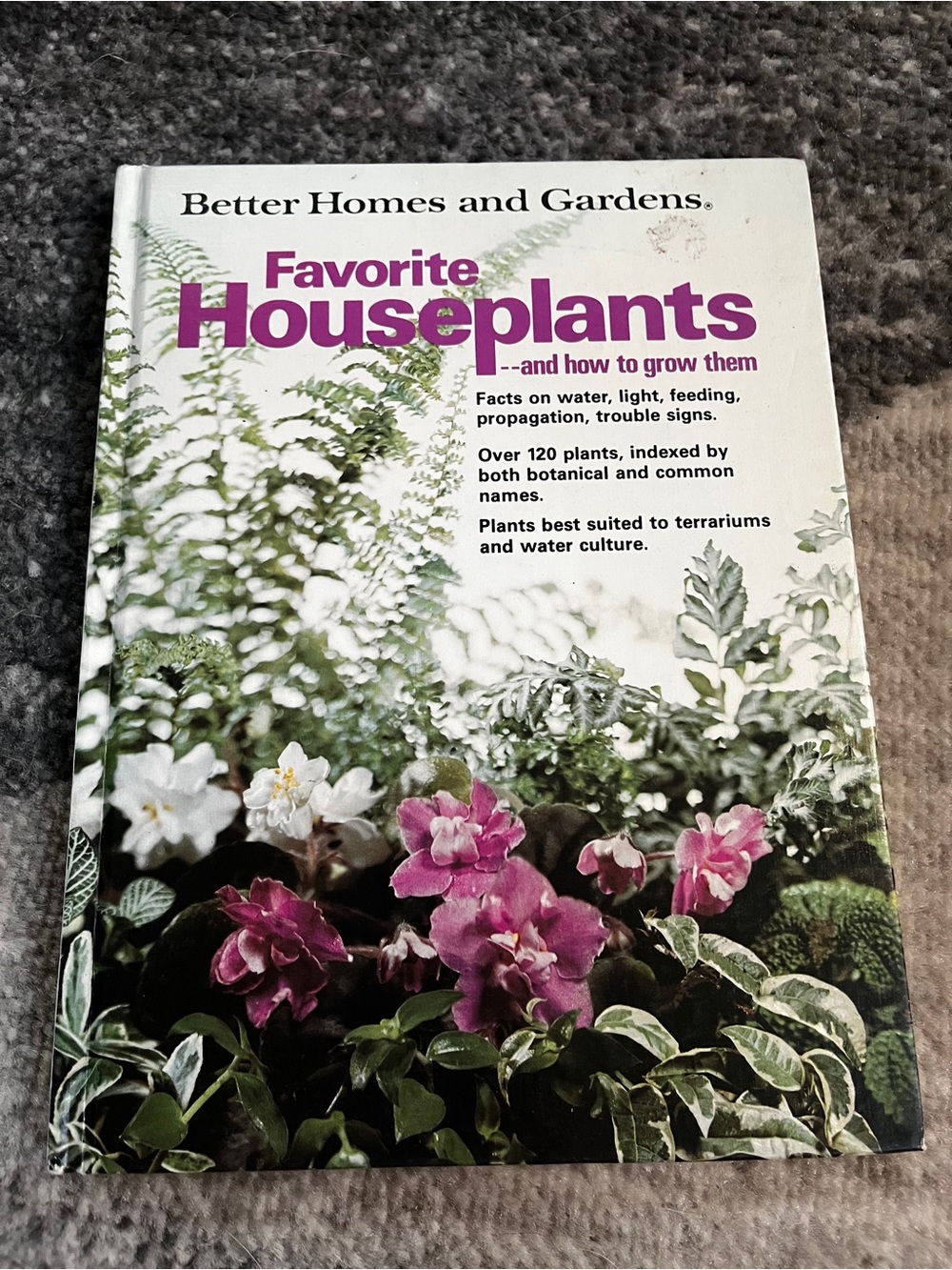 Better Homes and Gardens Houseplants Guide - Pink & Green Botanical Cover